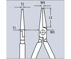Replės Knipex 2821200; 200 mm