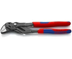 Mėlynas KNIPEX replės veržliaraktis 86 02 180 (raudona/mėlynas, ilgis 180m, reguliuojamas 15 kartų)