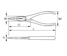 Prailgintos replės 160mm Irimo blisteryje