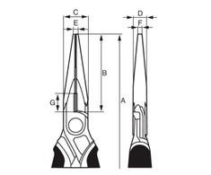 1000V Prailgintos replės 200mm, Bahco