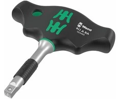 Terkšlinis T formos laikiklis 1/4" galvutėms Wera 411 A RA