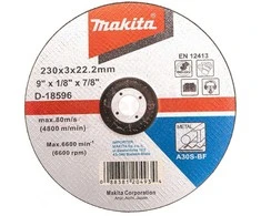 MAKITA PJOVIMO DISKAS METALUI 230mm x 3,0mm A30S