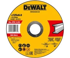 Metalinis šlifavimo diskas 125x22,23x6 mm DeWALT [DW4543AIA-AE]