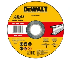 tarcza do szlifowania metalu 230X22.23X6 mm HIGH PERFORMANCE DeWALT [DW4549AIA-AE]