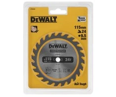 Diskinis medienos pjūklas DEWALT 115 mm, 24T