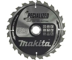 Tarcza tnąca do drewna su gwoździami, 235x30mm, 24 zęby, Specialized, Makita [B-33130]