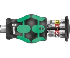 Wera Kraftform Kompakt mini atsuktuvas, su 6x PH, PZ, SL antgaliais