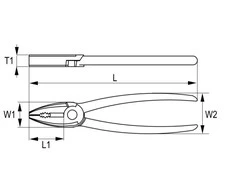 Kombinuotos replės 601 Irimo 180mm