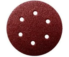 Velcro šlifavimo popierius, skersmuo 150 mm, 6 skylės, grūdėtumas 60, Makita [P-37487]