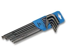 Unite Irimo L-formos Hex raktų suapvalinta galvute su Coliniais dydžiais rinkinys 13 vnt 0,050"-3/8" blisteryje