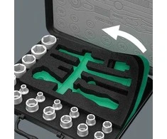 Wera 8100 SA 2 Zyklop sukimo raktų rinkinys, 1/4", 42 dalių