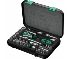 Wera 8100 SA 2 Zyklop sukimo raktų rinkinys, 1/4", 42 dalių