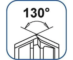 Widia grąžtas gelžbetoniui SDS-Max 4 briaunos, 22-1320/1200, Alpen [0089502200100]