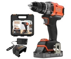 Black &amp; Decker wiertarko-wkrętarka akumuliatorinė 18V Juodas &amp; Decker [BLD682D1XK-QW] 2,0Ah