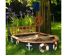 AXI Wooden Sandbox Doris Pirate Ship with Storage + Cover 153 cm