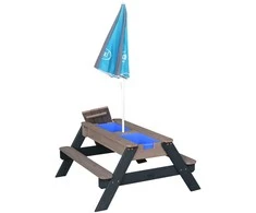 AXI Nick Picnic Table with Sand/Vanduo Containers and Umbrella