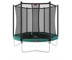 Batutas BERG Favorit Regular - 330 cm, žalias, su saugos tinklu Comfort
