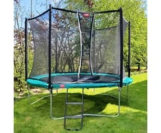 Batutas BERG Favorit Regular - 330 cm, žalias, su saugos tinklu Comfort