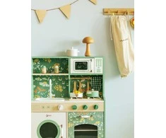 CLASSIC WORLD Large Wooden Vintage Kitchen for Kids + Accessories