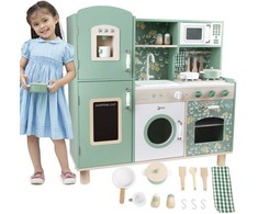 CLASSIC WORLD Large Wooden Vintage Kitchen for Kids + Accessories