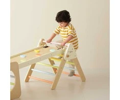 CLASSIC WORLD Wooden Climbing Triangle Montessori Set 5 in 1 - Playground Indoor Gym for Children