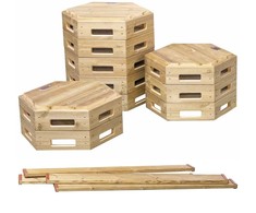 CLASSIC WORLD EDU Wooden Track Balance Beam XXL Motor Activity Track