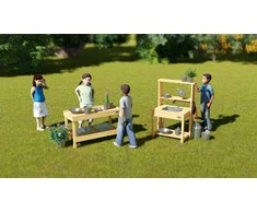 Classic World CLASSIC WORLD EDU Drewniany Blat Kuchenny Szafka na Priedai Kuchenne Plac Zabaw