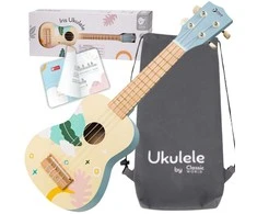 CLASSIC WORLD Wooden Ukulele Guitar for Kids Mėlyna