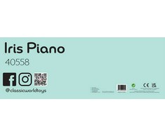 CLASSIC WORLD muzikinis fortepijonas vaikams, besimokantiems groti + knyga