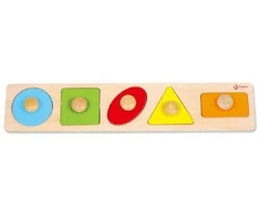 Medinė formų ir spalvų dėlionė CLASSIC WORLD Montessori