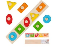Medinė formų ir spalvų dėlionė CLASSIC WORLD Montessori