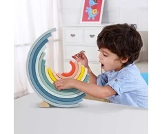Tooky Toys TOOKY TOY Medinė Układanka Tęcza 12 elementų