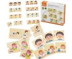 Dėlionė Viga Toys VIGA Wooden Puzzle Matching Activities for Kids