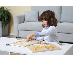 VIGA Medinis Dėlionė Montessori Kiaušiniai su Smeigtukais