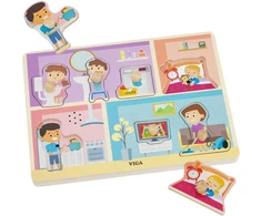 Viga Toys Dėlionė Atpažink kasdienes veiklas VIGA