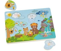 Viga Toys VIGA Edukacinis Įspūdingas Dėlionė Garsai - Atraskime Gamta