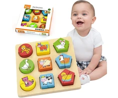 Dėlionė Viga Toys VIGA Educational Wooden Animal Puzzles