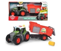 „Dickie Farm Tractor Fendt“ su priekaba 26 cm šienu