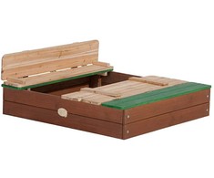 Ella Sandpit AXI medinė smėlio dėžė su suolais