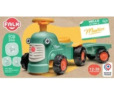 Nsh Nordic „Falk Baby Maurice Žalias Vintage“ traktorius su priekaba nuo 1 metų