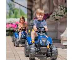 FALK New Holland T8 pedalinis traktorius su priekaba 3-7 metų vaikams