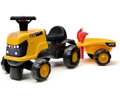 FALK JCB Fastrac Traktorius su Priekaba, Grėbliu ir kastuvu 1-3 metai