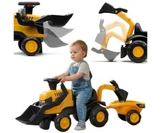 FALK JCB Traktorius Su Priekaba, Šake, Ir Kastuvu, Tylios Padangos, 1-3 Metai