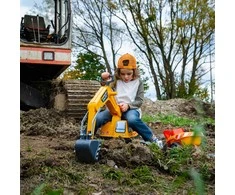 FALK Super Builder ekskavatorius su priekaba ir priedais