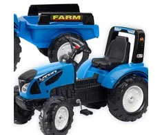 FALK Landini Mėlyna Pedal Tractor with Trailer for ages 3+
