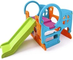FEBER Large Playground Activity Center 100 cm Slide Climbing Wall Shapes