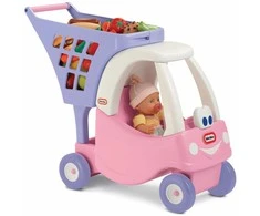 Vaikiškas pirkinių vežimėlis Little Tikes Cozy Coupe rožinis