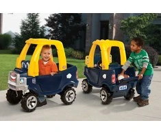 Stumiamas automobilis Little Tikes Cozy Truck juodai geltonas