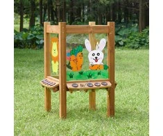 MASTERKIDZ 4-Sided Transparent Acrylic Paintable Board + Cups