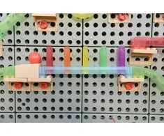 MASTERKIDZ Ball Track Construction Set STEM Board 120 pieces